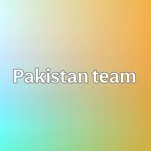 Pakistan team