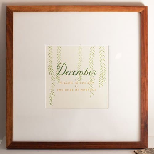 December / Willow in the Sun