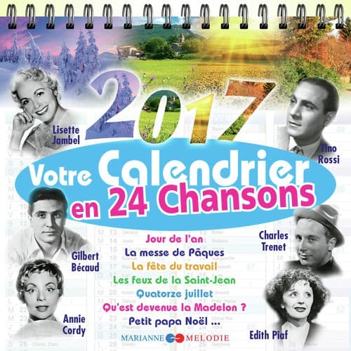 Votre calendrier 2017 en 24 chansons