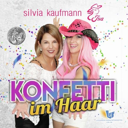 Konfetti im Haar